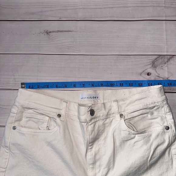 LOFT Off-White Denim Pants - Picture 5 of 8